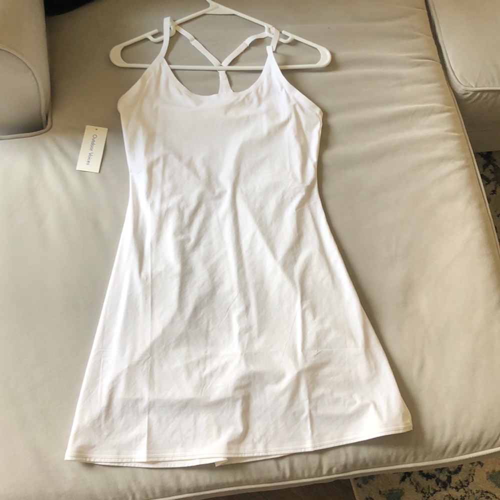 NWT Outdoor Voices White Exercise Dress